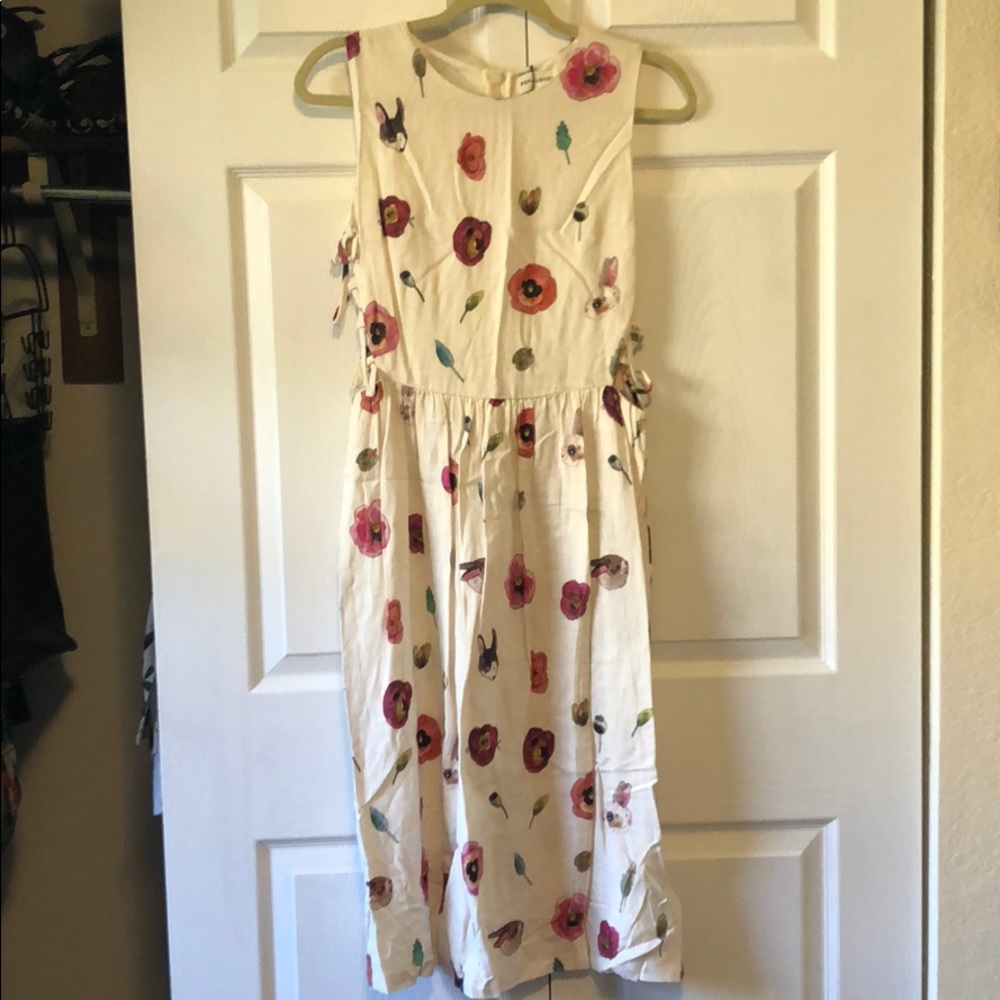 Pepaloves Floral and Bunny Spring Dress NWOT